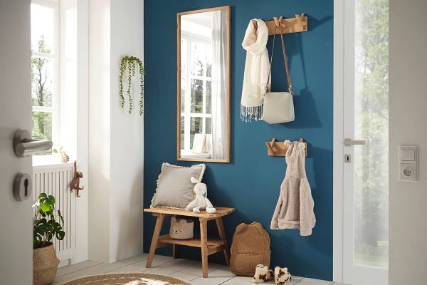 Garderobenleiste Woods Cross - Eiche massiv - Eiche - Breite: 30 cm