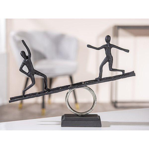 Skulptur Leiter - Aluminium - Schwarz