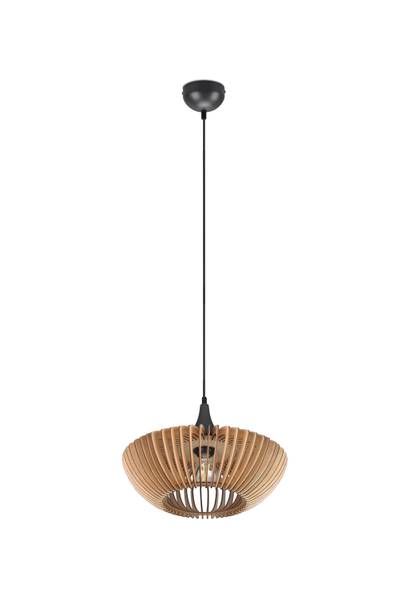 Pendelleuchte Colino - Eisen / Linde - Beige