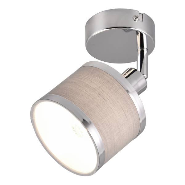 Deckenleuchte Arosa - Eisen - Chrom - Flammenanzahl: 1