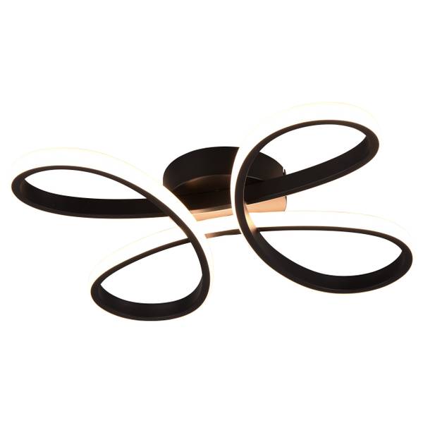 Deckenleuchte Fly Typ A - Eisen - Schwarz - Schwarz