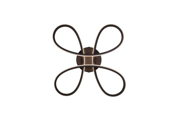 Deckenleuchte Fly Typ A - Eisen - Schwarz - Schwarz