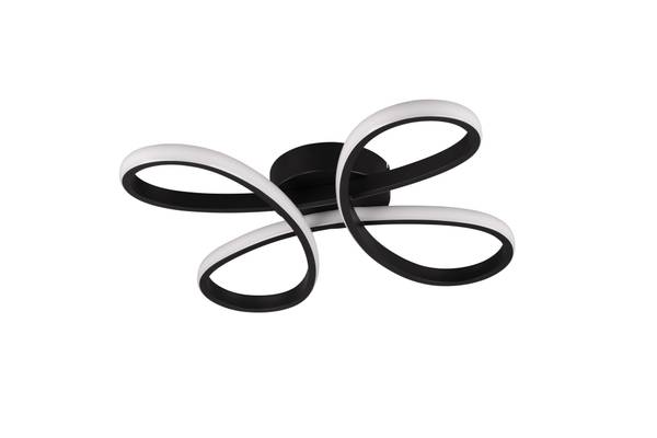 Deckenleuchte Fly Typ A - Eisen - Schwarz - Schwarz