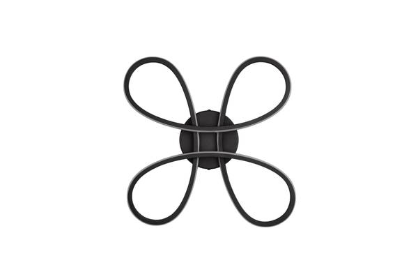 Deckenleuchte Fly Typ A - Eisen - Schwarz - Schwarz