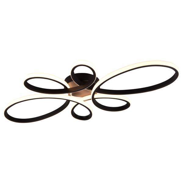 Deckenleuchte Fly Typ B - Eisen - Schwarz - Schwarz