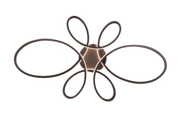 Deckenleuchte Fly Typ B - Eisen - Schwarz - Schwarz