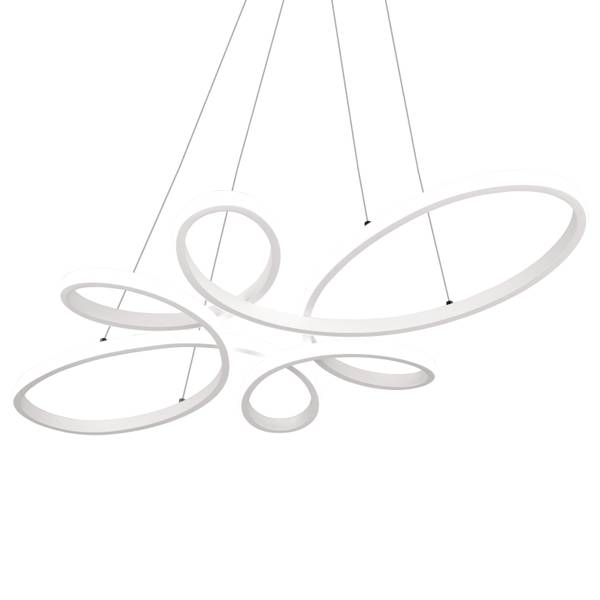Pendelleuchte Fly - Eisen - Weiß