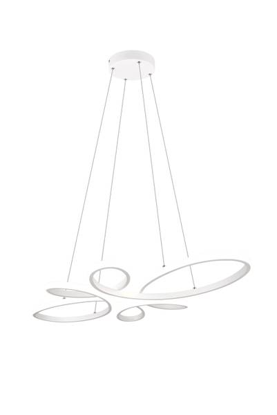 Pendelleuchte Fly - Eisen - Weiß