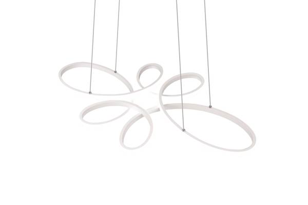 Pendelleuchte Fly - Eisen - Weiß