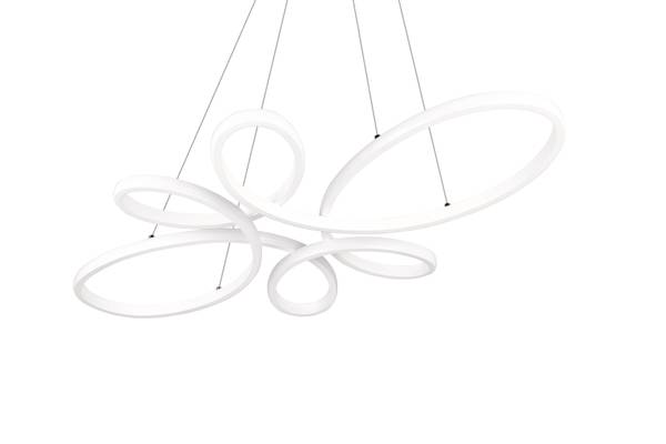 Pendelleuchte Fly - Eisen - Weiß
