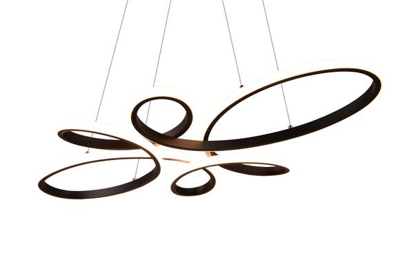 Pendelleuchte Fly - Eisen - Schwarz