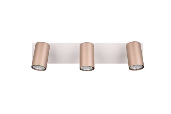 Deckenleuchte Marley Typ A - Eisen - Kupfer - Flammenanzahl: 3