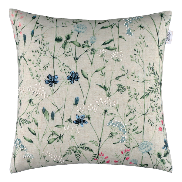 Kissenbezug Herbarium - Polyester / Leinen - Multicolor - 45 x 45 cm