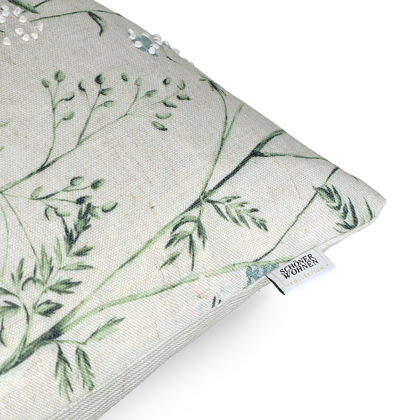 Kissenbezug Herbarium - Polyester / Leinen - Multicolor - 45 x 45 cm