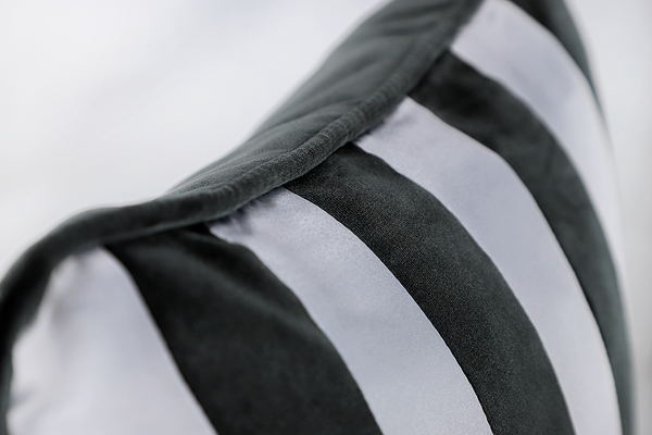 Kissenbezug Avenue - Baumwolle - 43 x 43 cm - Anthrazit