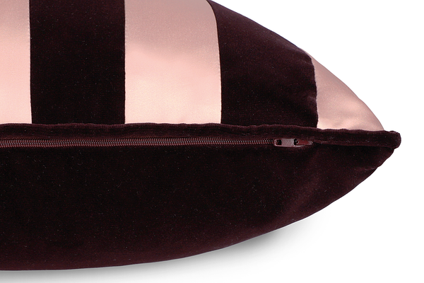 Kissenbezug Avenue - Baumwolle - 43 x 43 cm - Burgunderrot