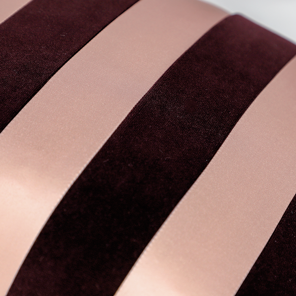 Kissenbezug Avenue - Baumwolle - 43 x 43 cm - Burgunderrot