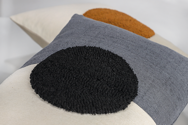 Kissenbezug Soon - Polyester / Baumwolle - 38 x 58 cm - Anthrazit