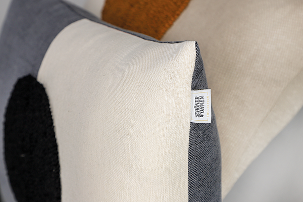 Kissenbezug Soon - Polyester / Baumwolle - 38 x 58 cm - Anthrazit