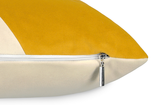 Kissenbezug Duo - Baumwolle - Currygelb - 45 x 45 cm