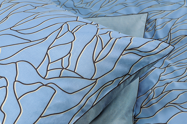 Renforcé Bettwäsche Nele - Renforcé - Hellblau - 135 x 200 cm + Kissen 80 x 80 cm