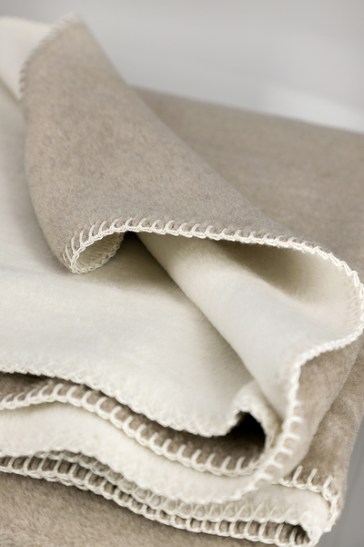 Plaid Favorit - Baumwolle / Polyacryl - 150 x 200 cm - Beige
