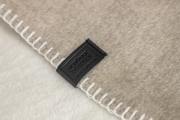 Plaid Favorit - Baumwolle / Polyacryl - 150 x 200 cm - Beige