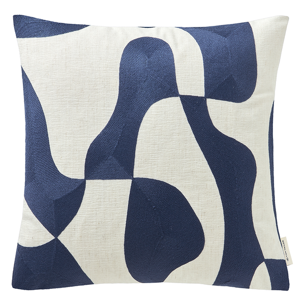 Kissenbezug Organical - Polyester - 45 x 45 cm - Marineblau