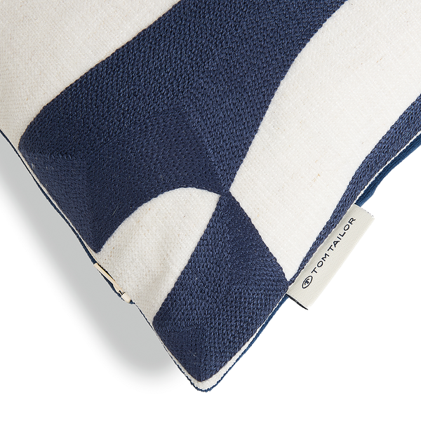 Kissenbezug Organical - Polyester - 45 x 45 cm - Marineblau