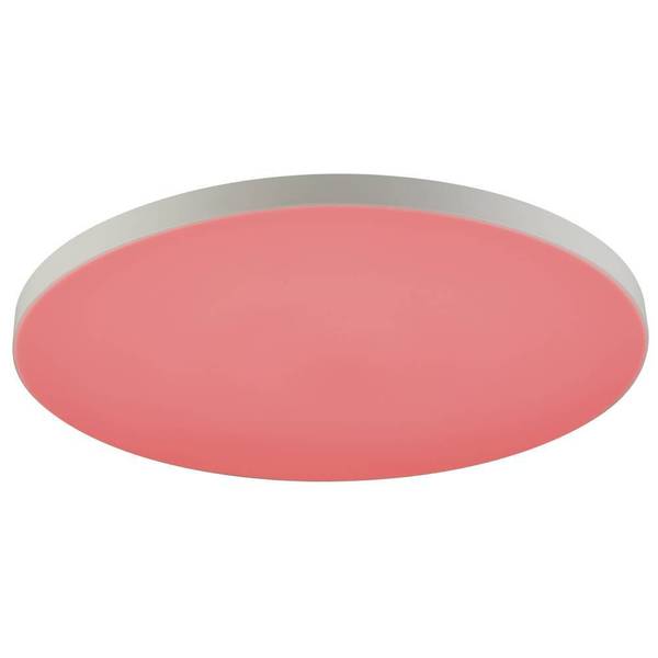 LED-Deckenleuchte Turcona-Z Rund - Aluminium / Kunststoff - Weiß - Durchmesser: 60 cm