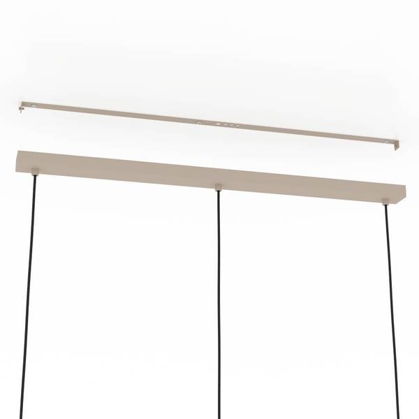 Pendelleuchte Romazzina - Stahl - Beige - 3-flammig