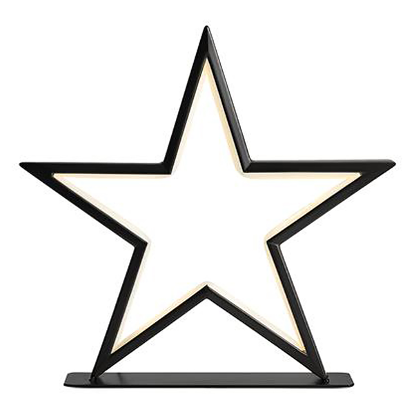 Standstern Vega - Metall - Schwarz