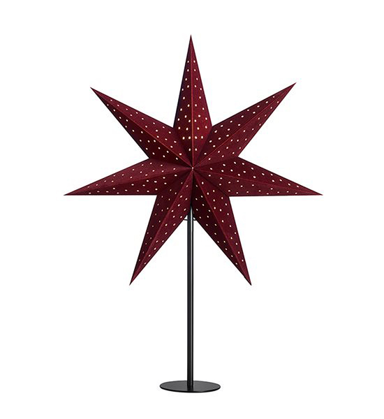Standstern Clara - Papier - Rot