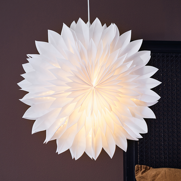 Hängestern Solina Typ B - Papier - Weiß