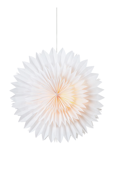 Hängestern Solina Typ B - Papier - Weiß