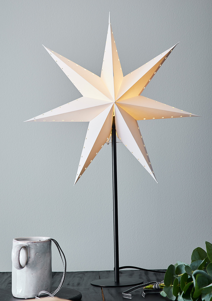 Standstern Lively - Papier - Weiß