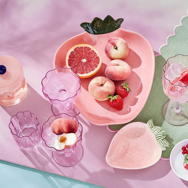 Deko-Platte STRAWBERRY - Dolomit - Rosa