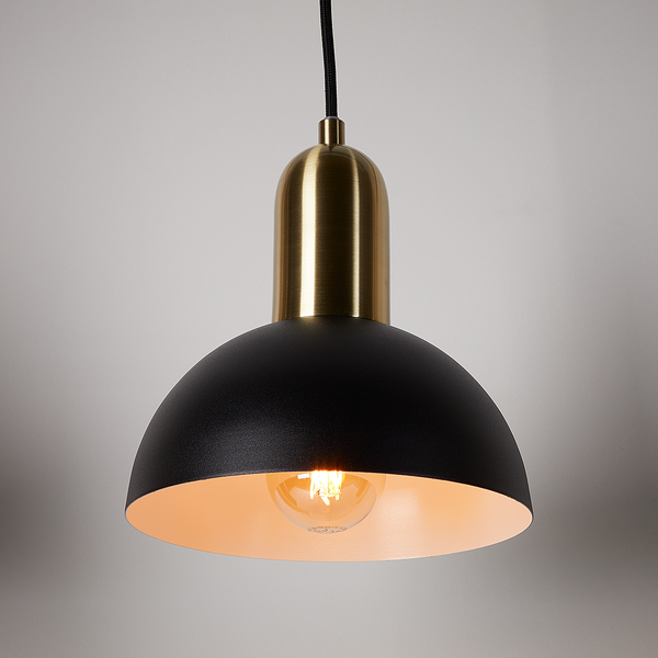 Pendelleuchte INSPYR - Eisen - 4 flammig - Schwarz