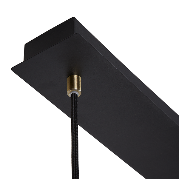 Pendelleuchte INSPYR - Eisen - 4 flammig - Schwarz