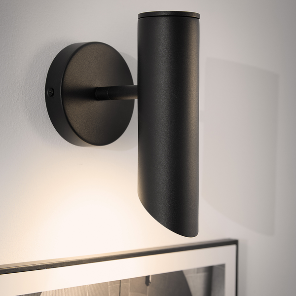 Wandleuchte INSPYR - Eisen - 1 flammig - Schwarz