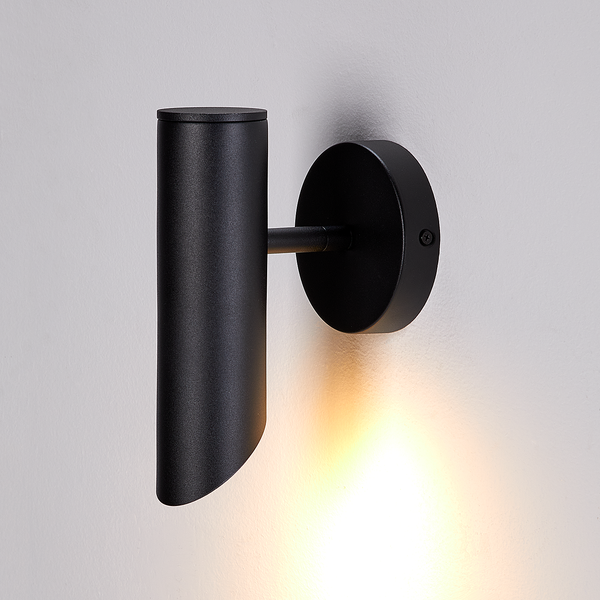 Wandleuchte INSPYR - Eisen - 1 flammig - Schwarz
