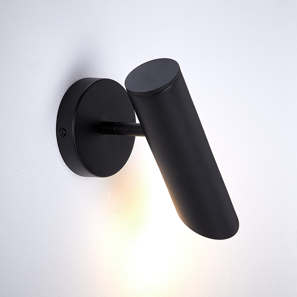 Wandleuchte INSPYR - Eisen - 1 flammig - Schwarz