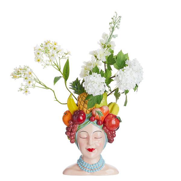 Vase LIMA - Polyresin - Bunt