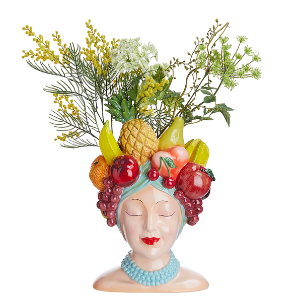 Vase LIMA - Polyresin - Bunt