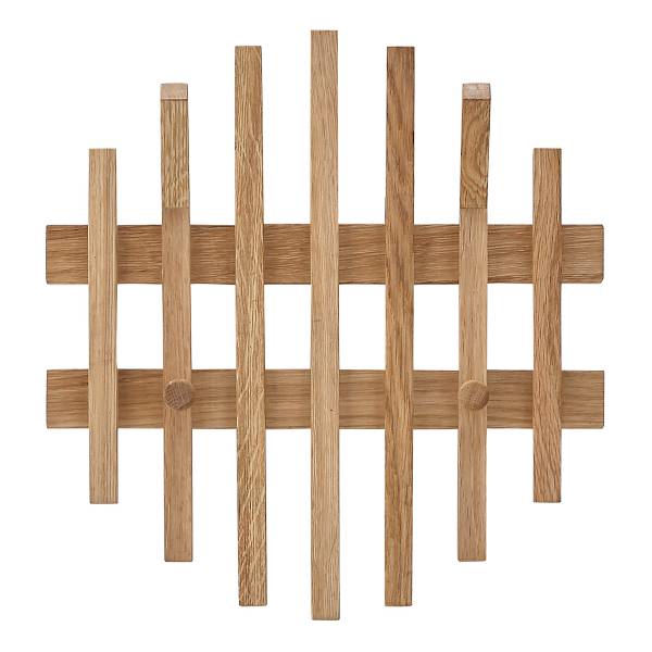 Garderobenpaneel Woods Cross Typ D rund - Eiche - Breite: 38 cm