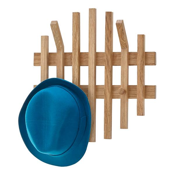 Garderobenpaneel Woods Cross Typ D rund - Eiche - Breite: 38 cm