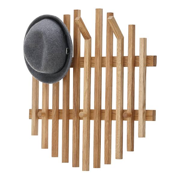 Garderobenpaneel Woods Cross Typ D rund - Eiche - Breite: 58 cm