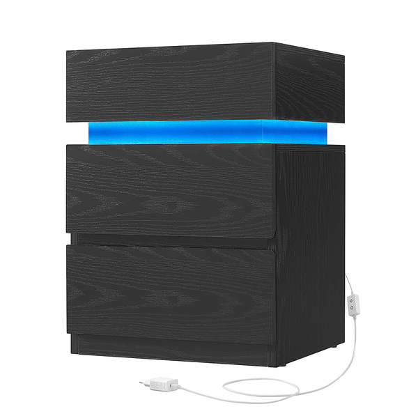 Beleuchtete Nachtkommode Cupra - Schwarz