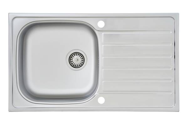 Küchenspüle Dallas Edelstahl 1 Becken - Silber