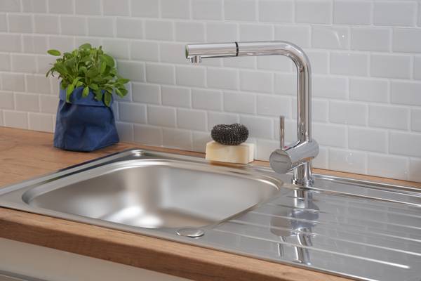 Küchenspüle Dallas Edelstahl 1 Becken - Silber
